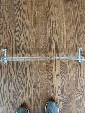 Goldie Lucite towel bar and brackets